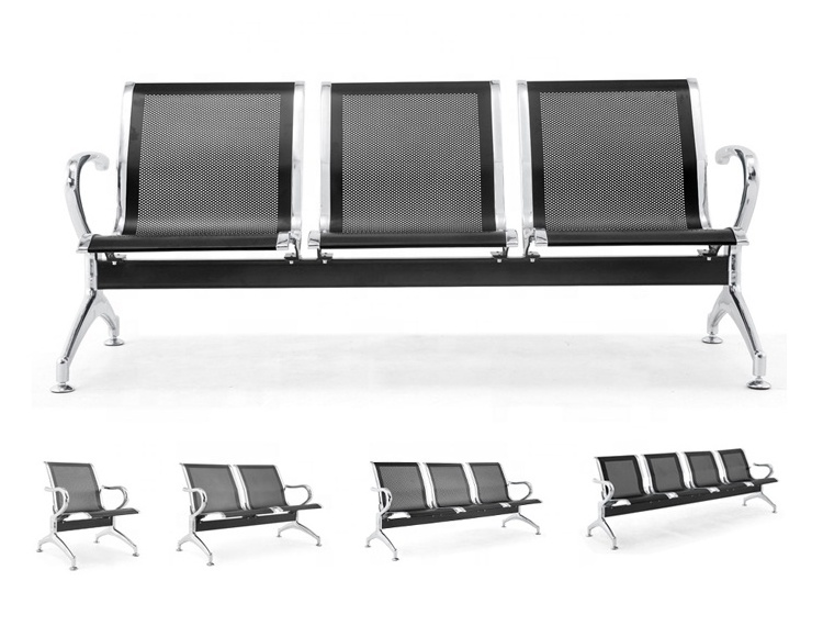 Hospital clinic airport waiting lounge bank 3-seater waiting room gang seating chair