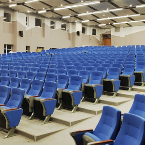 Wholesale customized fabric school lecture training seating  desks and folding hall auditorium chairs