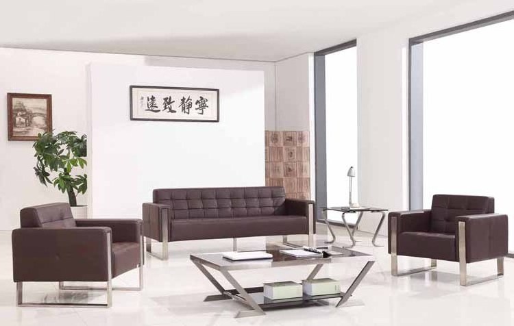 Factory Commercial furniture office waiting area reception Executive 4 seater office sofa