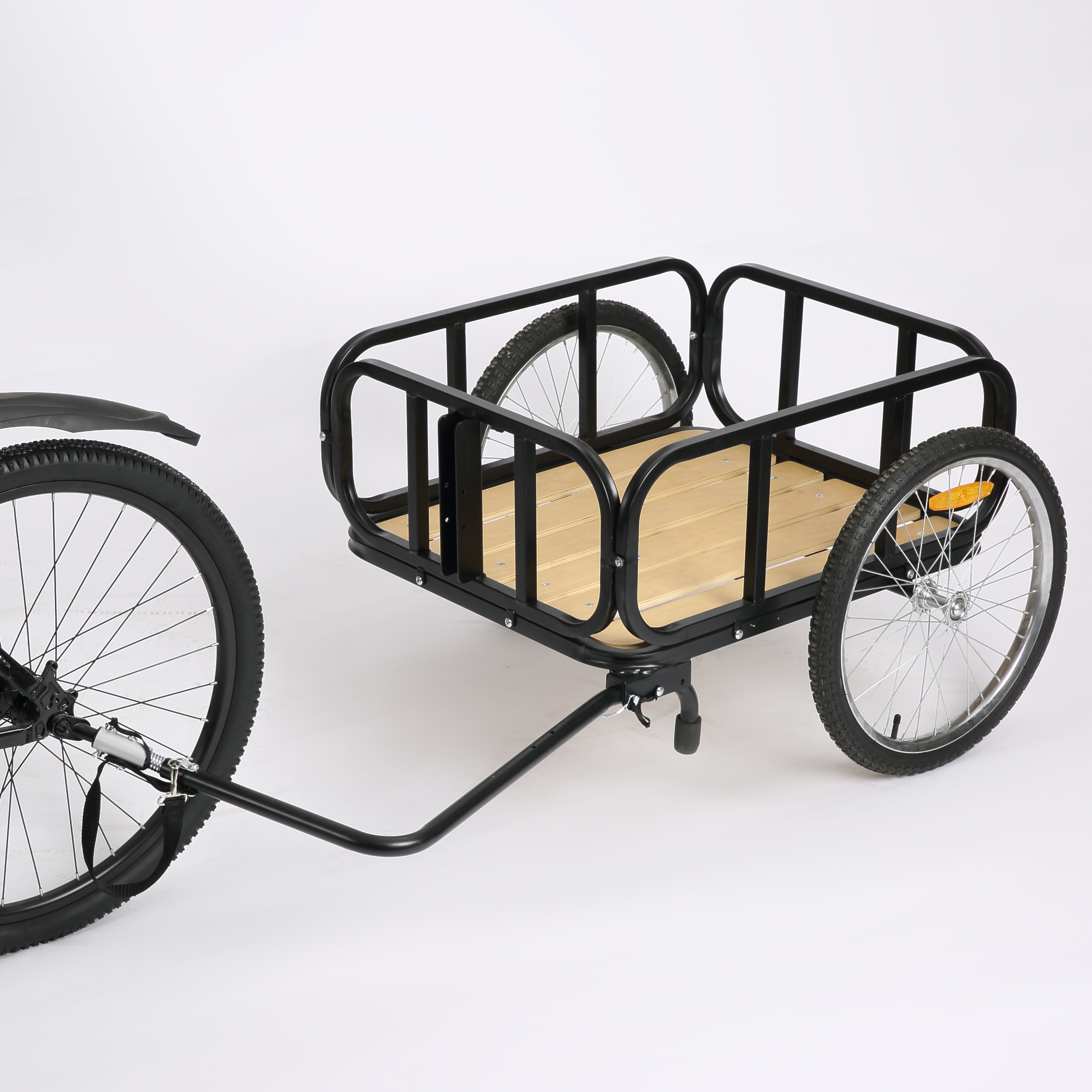 Bike Bicycle Cargo Trailer 60kg Transport Carrier Tow Cart 20305