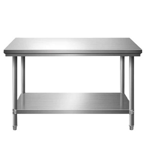 Commercial Kitchen 201/304 stainless steel worktable Inox Working Table multifunctional Stainless Steel Bench work table