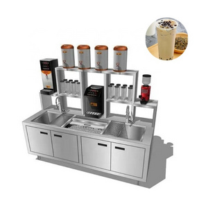 Bubble Tea working station counter cooler Cocktail Working Station Coffee shop machine Restaurant Juice Counter