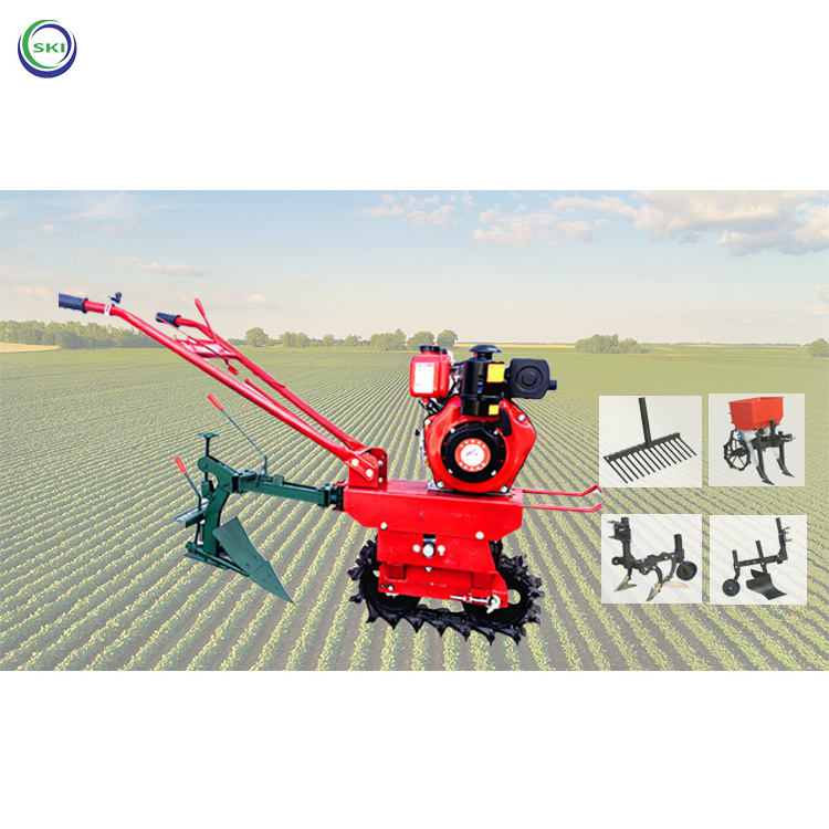 Mini Cultivators Agricultural Farming Garden Cultivator Tiler Machine Power Tiller Hand Ploughing Machine To Plough The Soil