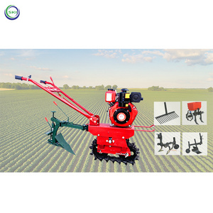 Mini Cultivators Agricultural Farming Garden Cultivator Tiler Machine Power Tiller Hand Ploughing Machine To Plough The Soil