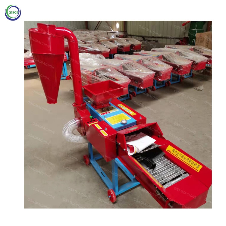 Mini Straw Shredder Grass Silage Chaff Cutter Machine Livestock Breeding Straw Kneading Machine Factory Price