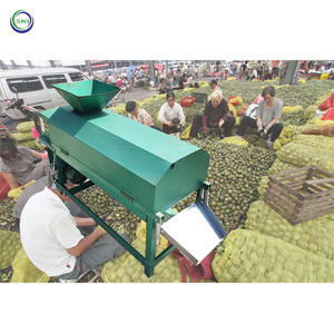 Nut Shelling Machine Fresh Green Walnut Pecans Peeler Peeling Shelling Cracking Washing Walnut Kernel Processing Machine