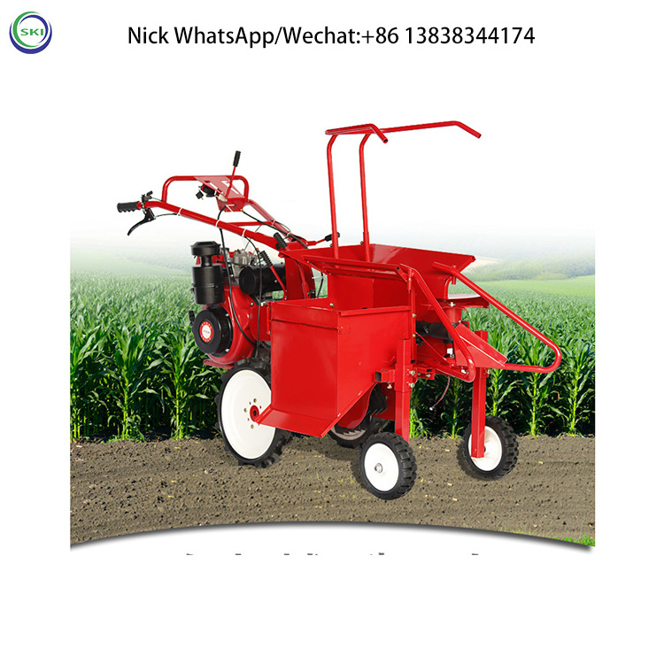 Small Walking Tractor Corn Reaper One Row Corn Silage Harvester Machine Corn Cob Harvesting Machine