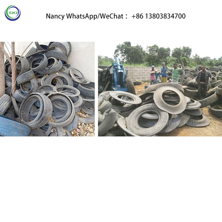 Tire Ring Side Wall Cutter Recycling Machine Waste Rubber Tires Cutting Into Strips Machine Tyre Cutting Machine