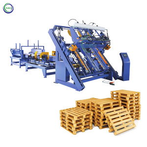 Automatic String Pallet Machine  Wooden Pallets Nailing Machine Compressed Wood Pallet Making Machine