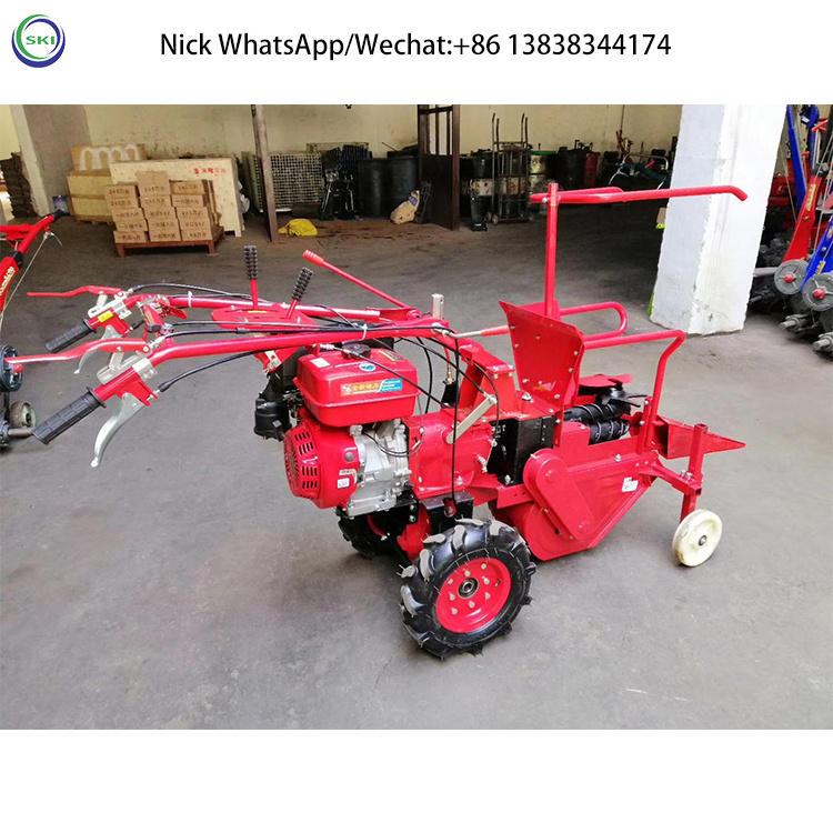 Small Walking Tractor Corn Reaper One Row Corn Silage Harvester Machine Corn Cob Harvesting Machine