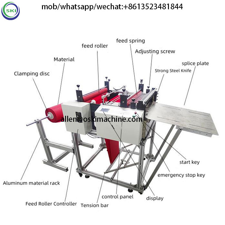 Thermal Paper Roll Cutting Machine Film Paper Cutting Machine Pvc Film Cutter/Roll To Sheet Cutter