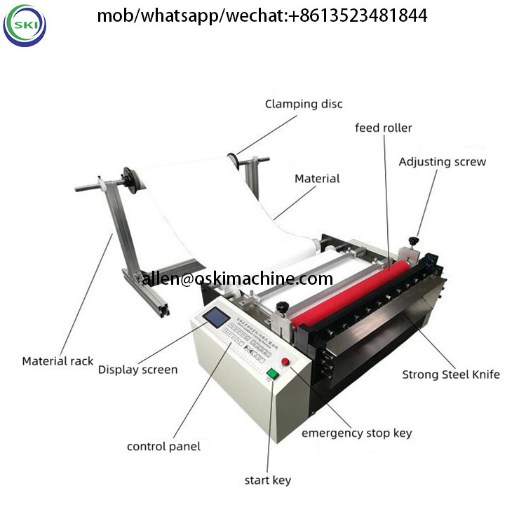 Thermal Paper Roll Cutting Machine Film Paper Cutting Machine Pvc Film Cutter/Roll To Sheet Cutter