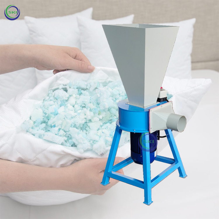 Foam Shredder Machine Crusher Pu Foam Crushing Machine Shredding Sponge Machine