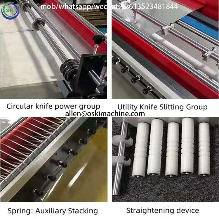 Thermal Paper Roll Cutting Machine Film Paper Cutting Machine Pvc Film Cutter/Roll To Sheet Cutter