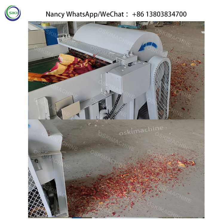 Cotton Fabric Waste Recycle Machinery Fabric Recycling Machine Textile Waste Clothes Fabrics Fiber Opening Machine