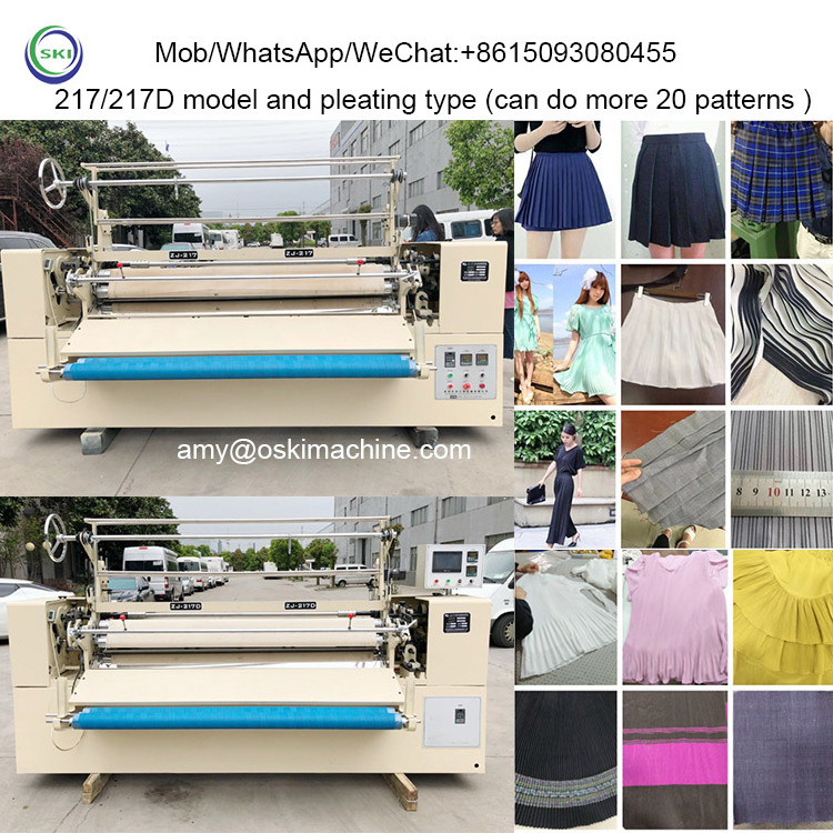 Automatic Fabric Pleated Skirt Machines Multifunction Blade Crystal Pleating Machine