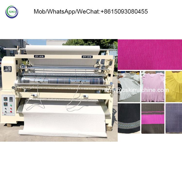 Automatic Fabric Pleated Skirt Machines Multifunction Blade Crystal Pleating Machine