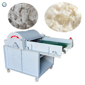 Old Quilt Cover Jeans Nailed Loofah Opener Machine Chemical Fiber Roving Opening Cotton Waste Cloth Recycling Machine