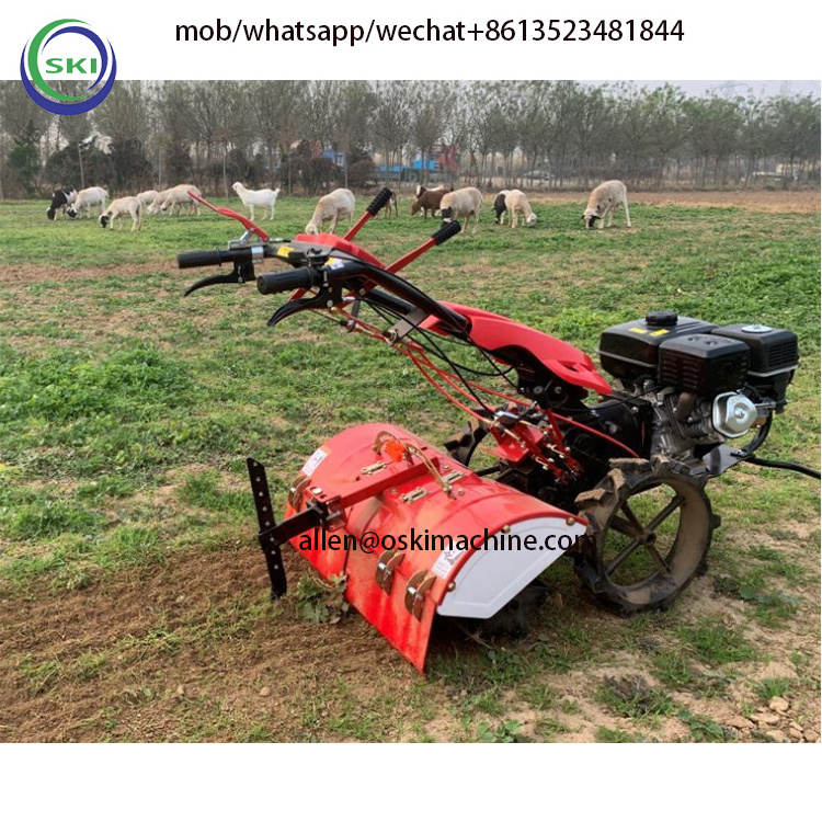 Electric Start Micro Rotary Tiller  Power Tiller Price  Mini Tiller Cultivator Parts