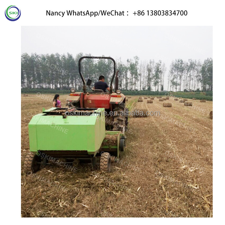 Hay Bale Straw Grass Machinery India Silage Baler Compress Wrapper Mini Machine Electric Hay Baler Twine Machine Automatically