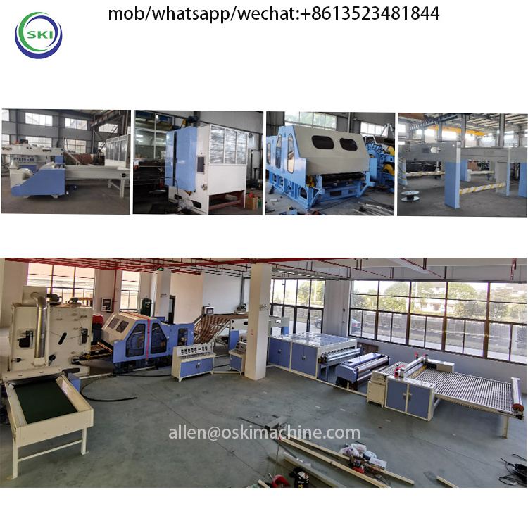 Automatic Comforter Inner Wadding Production Line Factory Making Quilt Filling Cross Lapper Machine