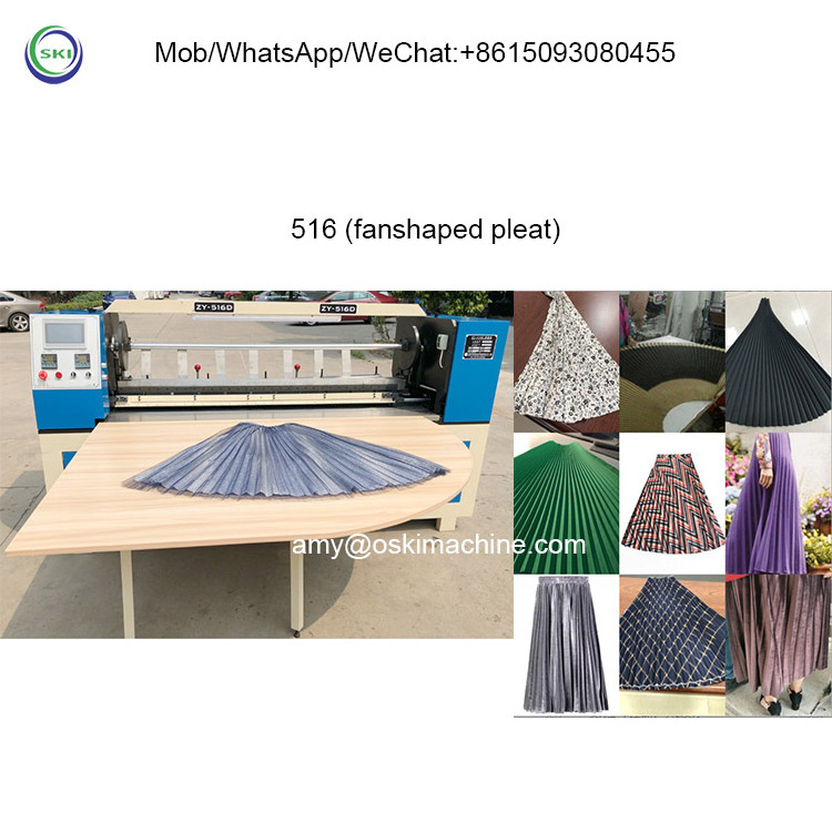 Automatic Fabric Pleated Skirt Machines Multifunction Blade Crystal Pleating Machine