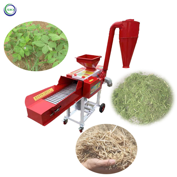 Mini Straw Shredder Grass Silage Chaff Cutter Machine Livestock Breeding Straw Kneading Machine Factory Price