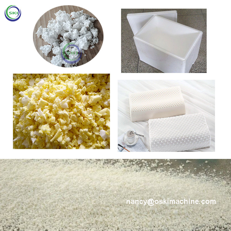 Foam Shredder Machine Crusher Pu Foam Crushing Machine Shredding Sponge Machine