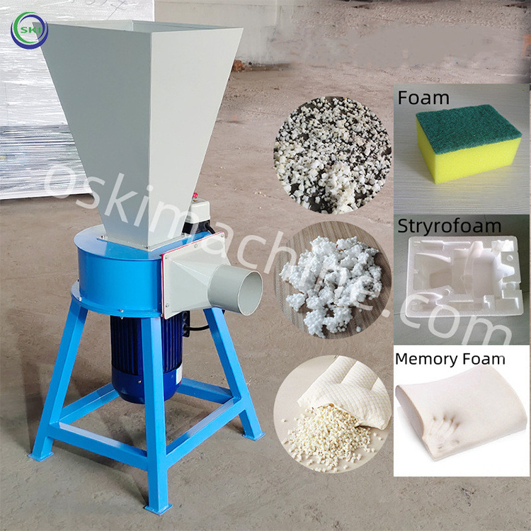 Foam Shredder Machine Crusher Pu Foam Crushing Machine Shredding Sponge Machine