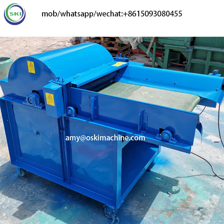 Automatic nail board waste cotton fiber opener chemical fiber roving opening machine