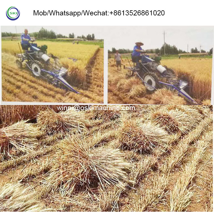 Four Wheel Harvesting And Bundling Integrated Machine Cattail Oat Corn Stalk Harvester Binder Diesel Engine