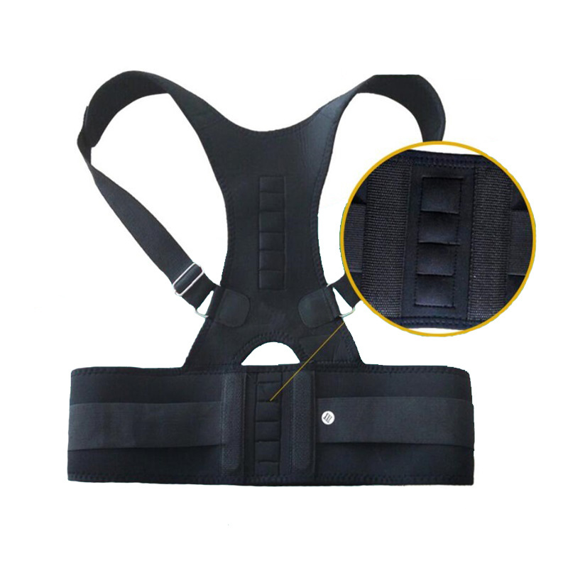 Custom Neoprene Magnetic Lumbar Support Belt Posture Corrector Back Brace