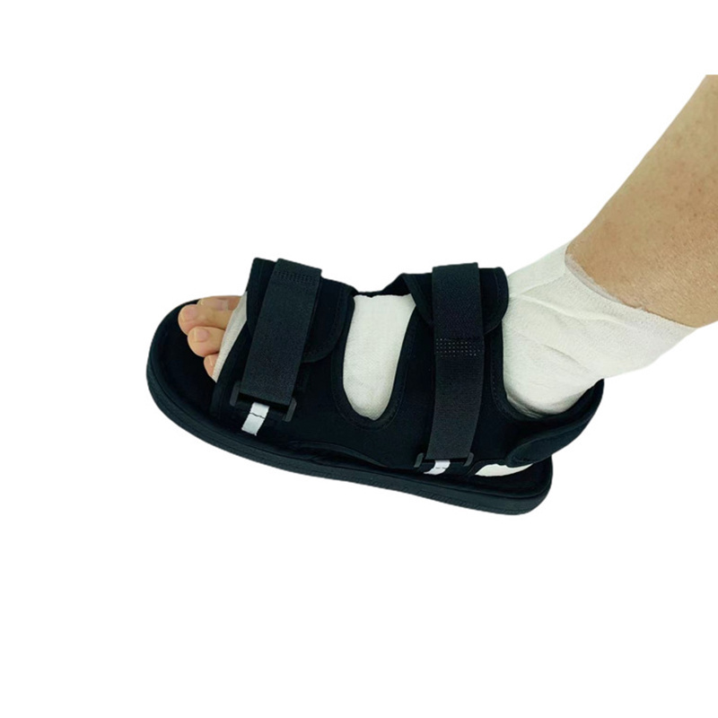 Mesh Medical Shoe,Squared Toe Rocker Sole Post-op Shoe