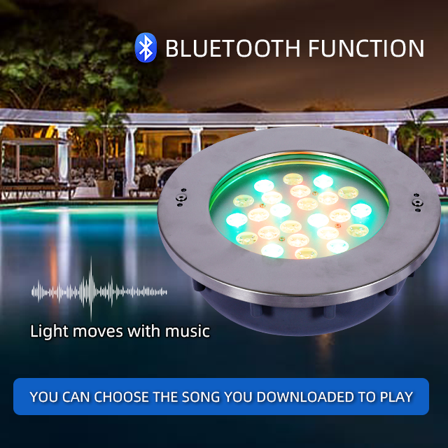 LED waterproof underground light garden underwater lighting led light swimming pool with ABS plastic niche