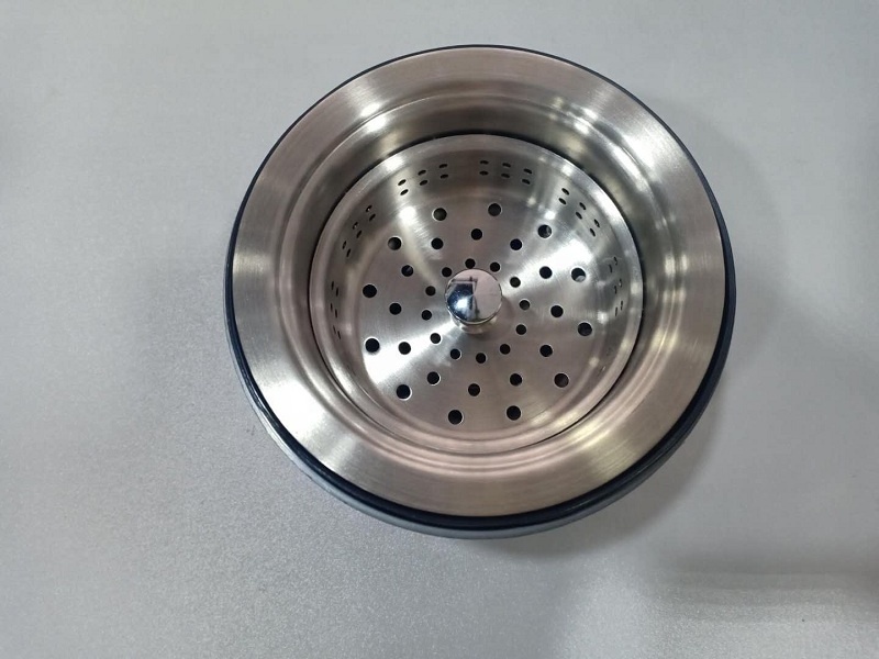 OSONOE Stainless Steel 304 Sink Strainer Kitchen Sink Pop Up Waste Fittings For Kitchen Double layer filtration sink plug