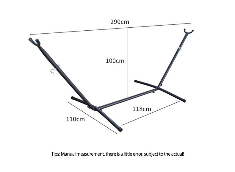 Steel Pipe Free Standing Chair Camping Hammock Bracket With Stand