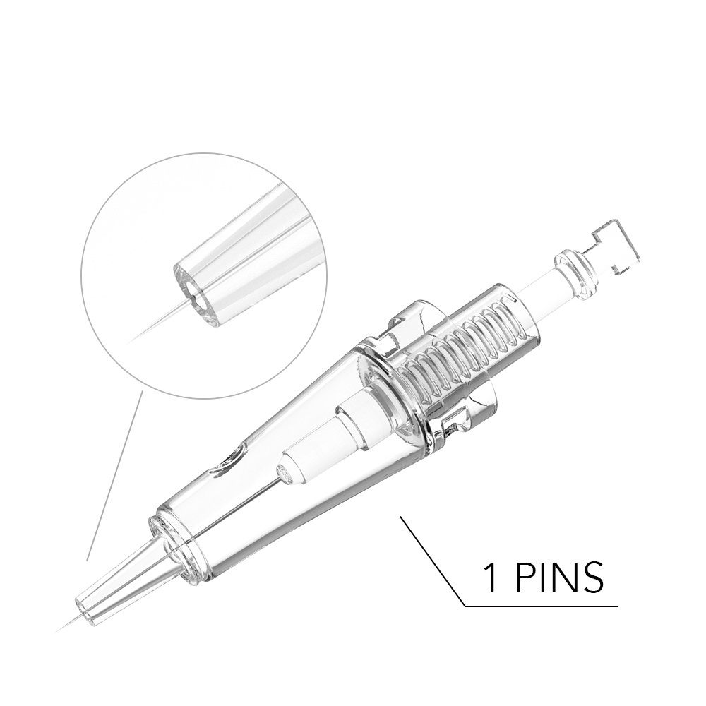 Top Selling Microneedle 1 3 7 9 12 24 36 42 Nano 3D 5D Twist Needle Tip Cartridge Derma Pen Needles Cartridge 2 Colors Adjust