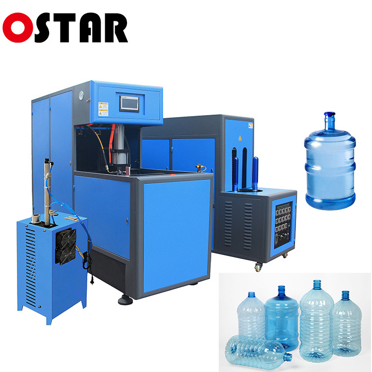 low price 50ml 100ml 200ml 500ml 1000ml 2000ml semi automatic pet bottle making stretch blowing blow molding moulding machine