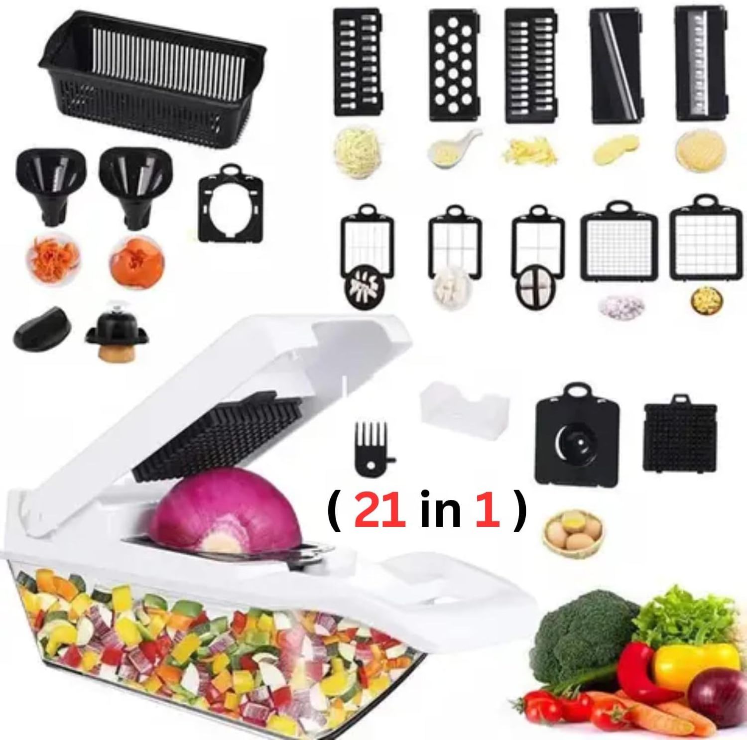 Professional Manual Vegetable Multi Chopper Stainless Steel Mandoline Slicer