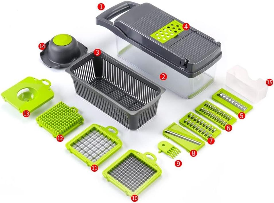 Professional Multifunction Spinner Salad Mini And Fruit Food Multipurpose Vegetable Grater Slicer  Chopper Cutter