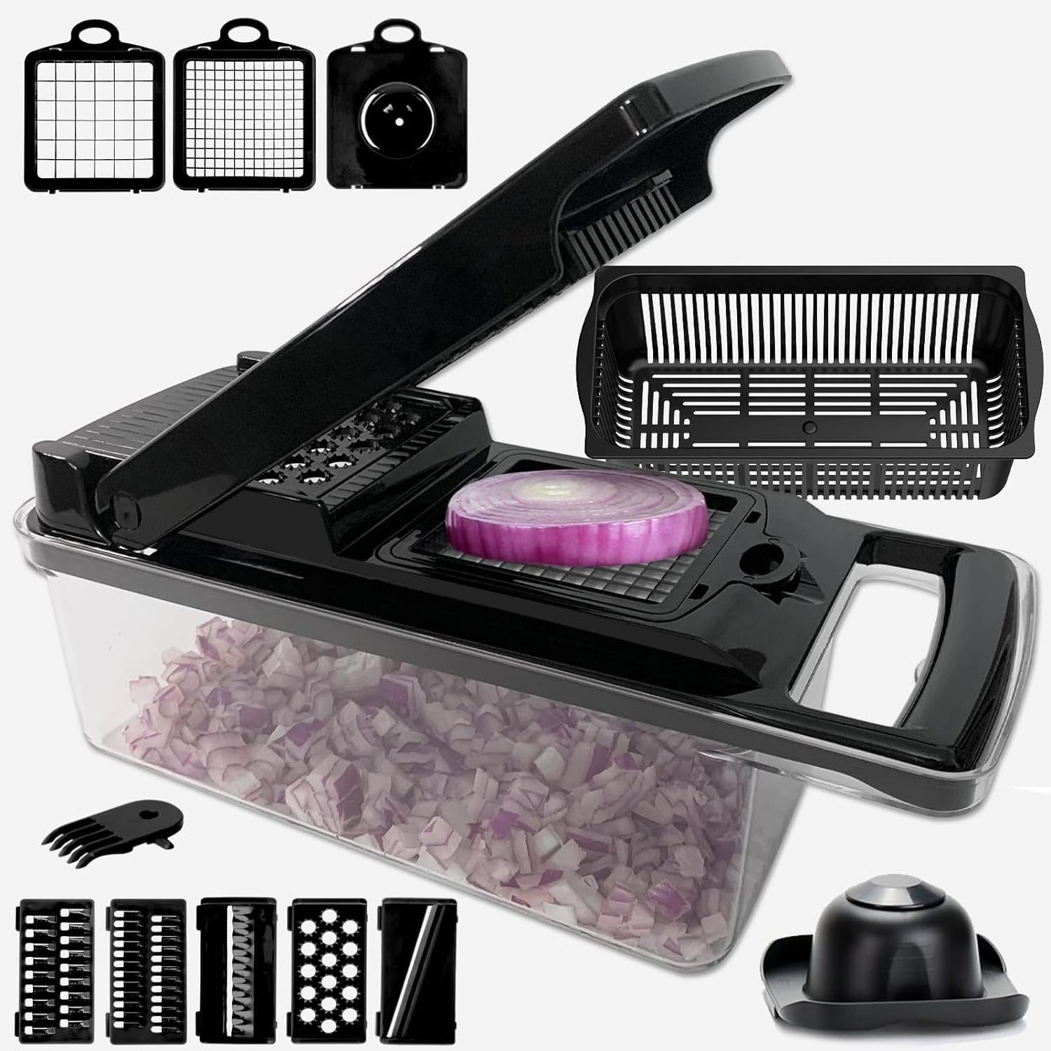 Factory Direct Multifunction Spinner Salad Mini Fruit Food Chopper Vegetable Grater Slicer  Cutter Garlic