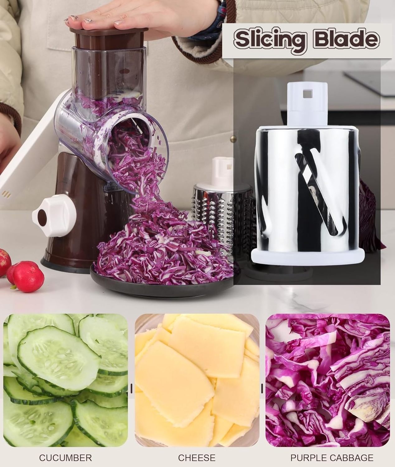 Factory Direct Multifunction Vegetable Dicer Cutter Potato / Slicer Commercial Onion Cutter Slicer