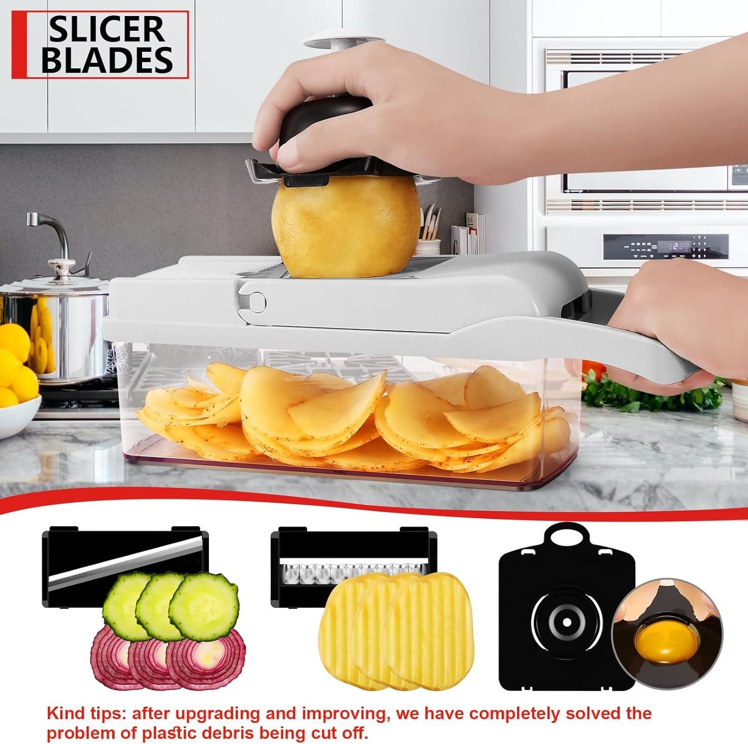 Professional Manual Vegetable Multi Chopper Stainless Steel Mandoline Slicer