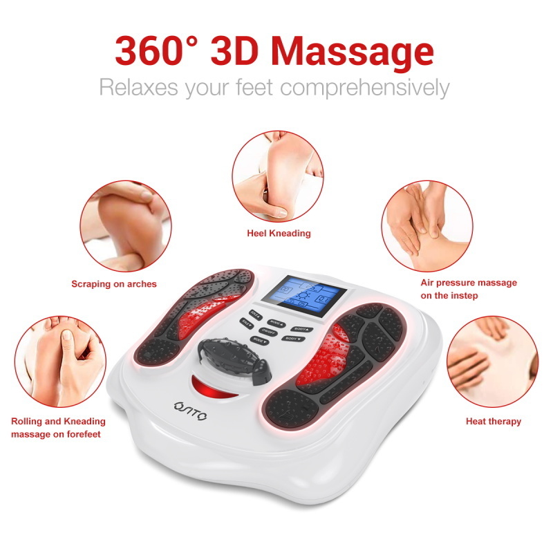 Electrode Biological Circulation Booster Foot Revitalizer Massager Machine Electromagnetic Wave Pulse Tens Unit Foot Massagers