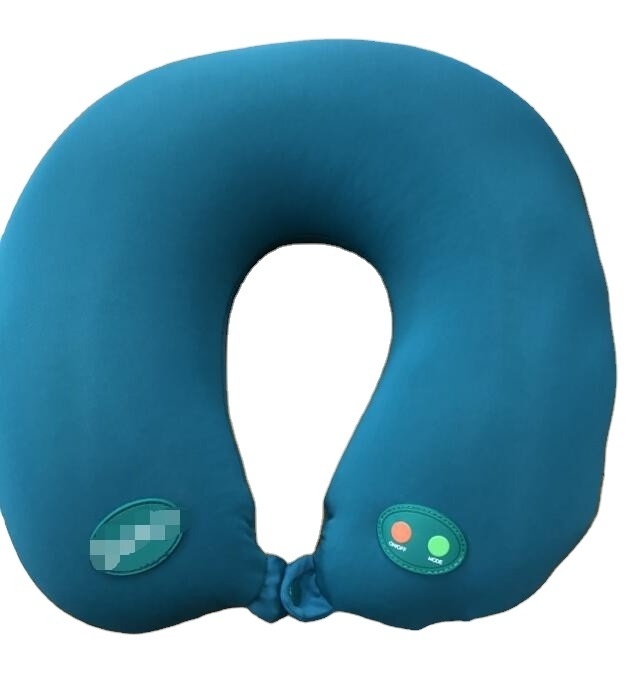 Printed U shape travel neck massager pillow with logo personalized travel neck pillow