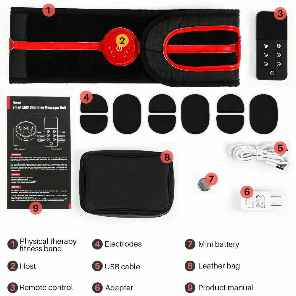 Manufacturer Vibro Shape EMS massager machine vibration massager belt thermal EMS slimming belt