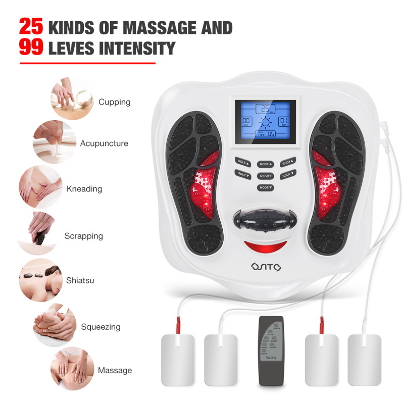 Electrode Biological Circulation Booster Foot Revitalizer Massager Machine Electromagnetic Wave Pulse Tens Unit Foot Massagers