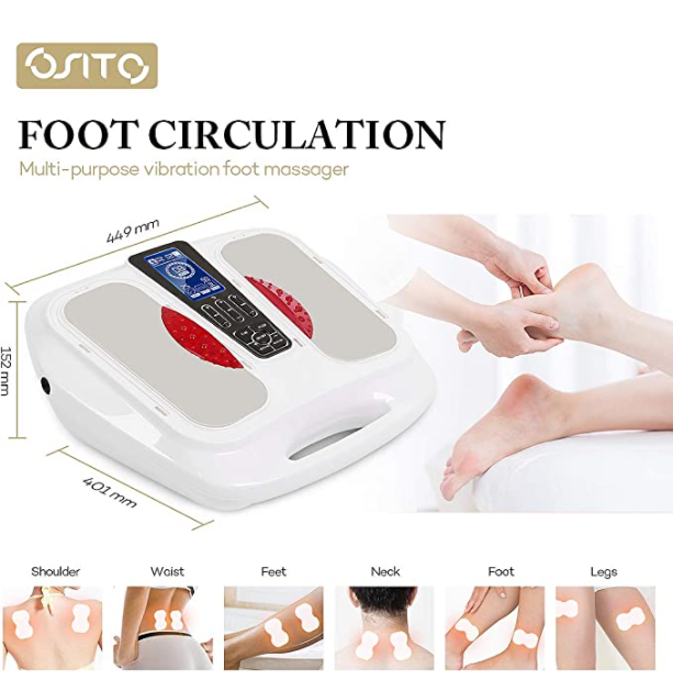 Foot Massager Acupressure Vibration Tens Pulse Reflexology Machine Remote Control Electric EMS Massager for feet