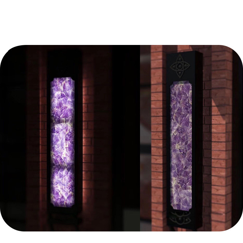 Perfect Natural Semiprecious Gemstone Purple Amethyst Tiles Slabs