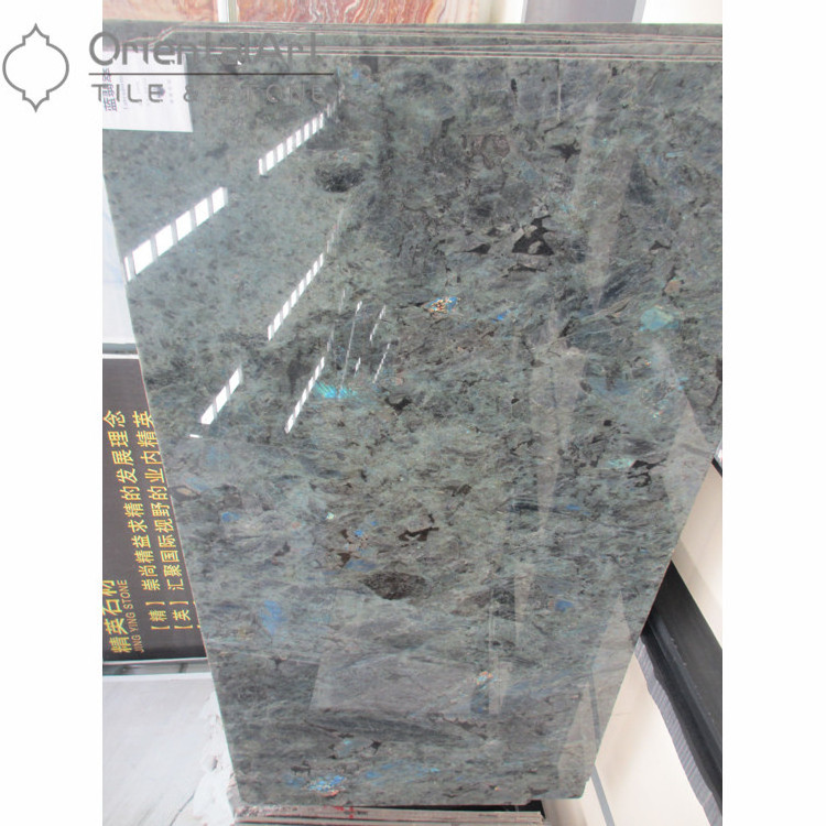 Beautiful blue granite slab,labradorite blue granite slab,labradorite blue granite